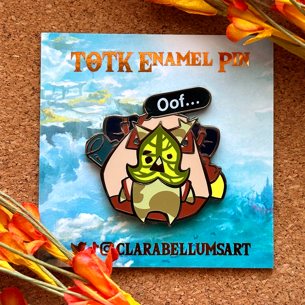 Broche en émail esprit de la forêt