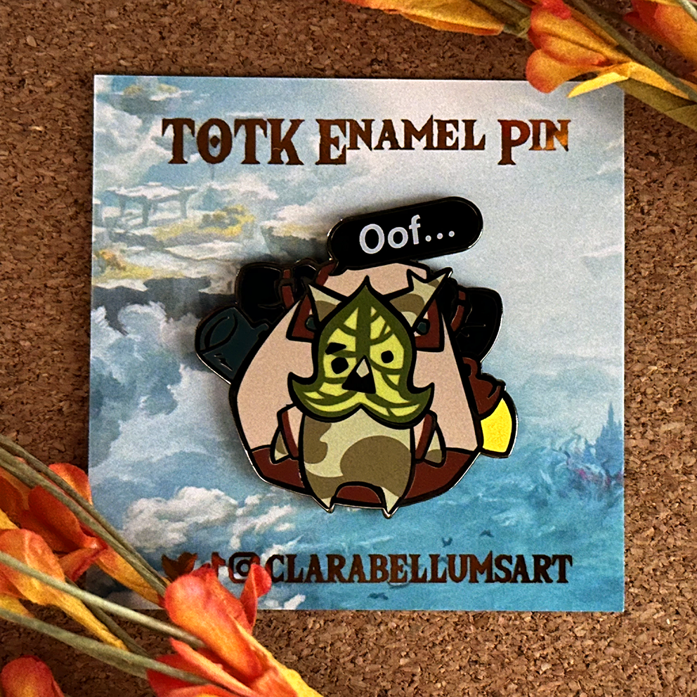 Broche en émail esprit de la forêt