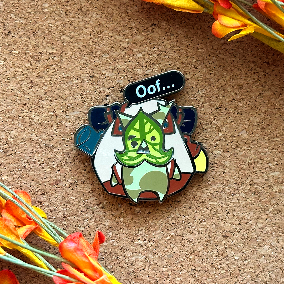 Broche en émail esprit de la forêt