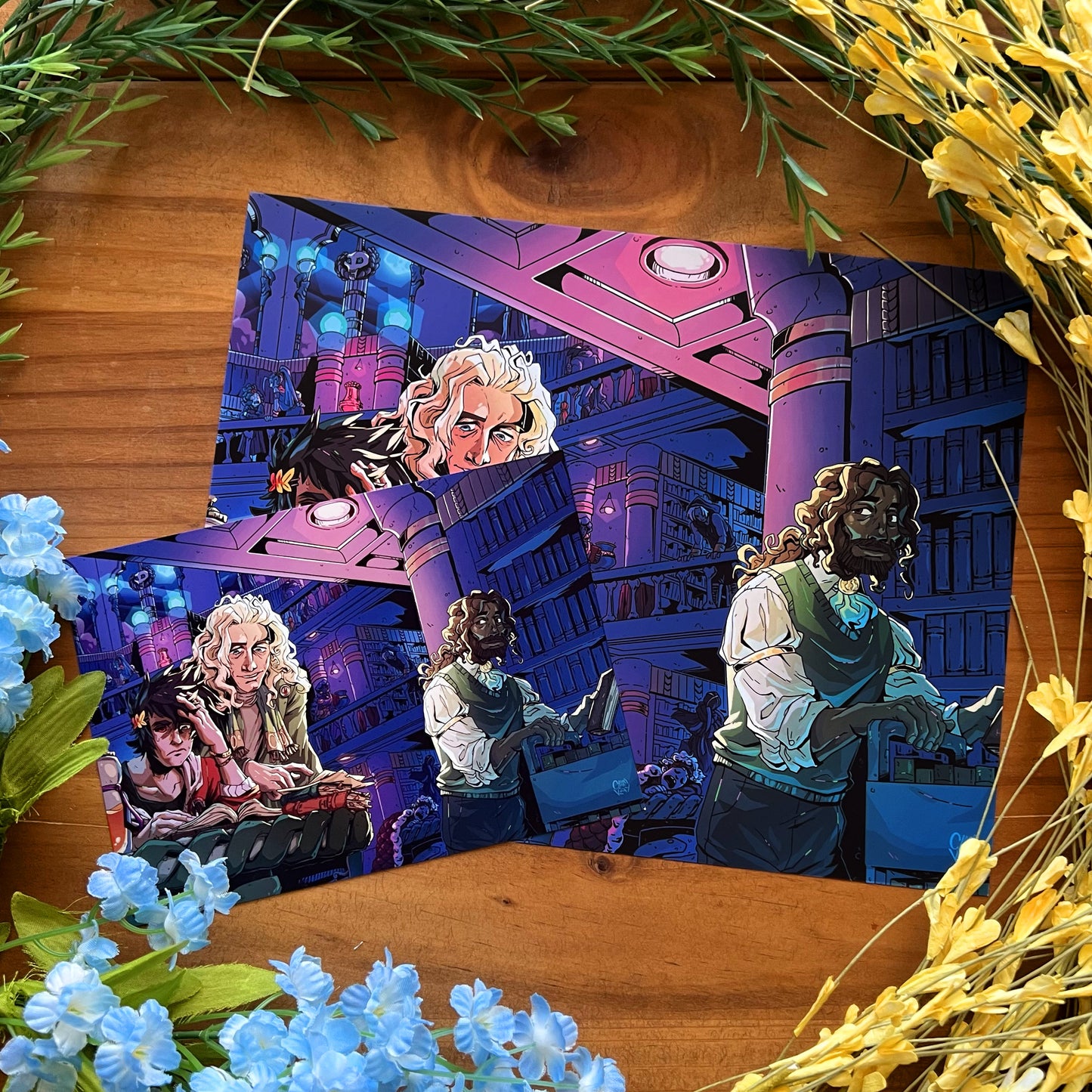 In The Library Art Print