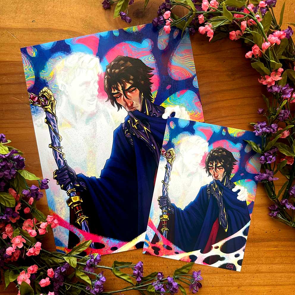 His Blanket Art Print