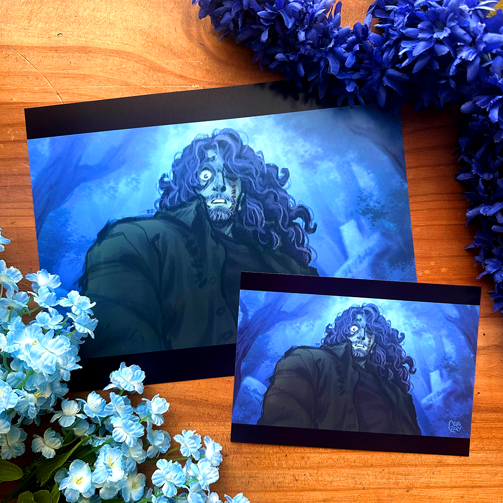 In the Graveyard Original Art Print
