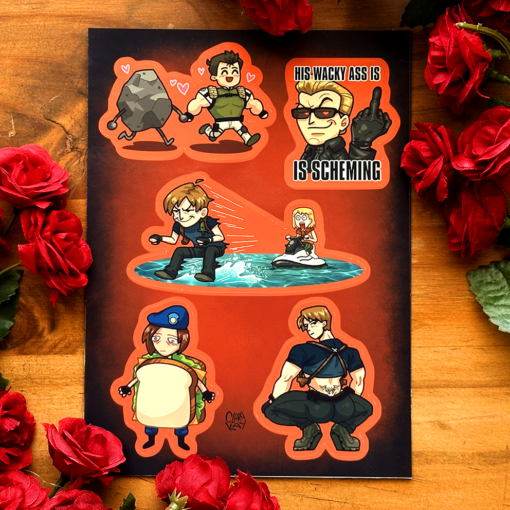 Evil Residence Vinyl Sticker Sheet