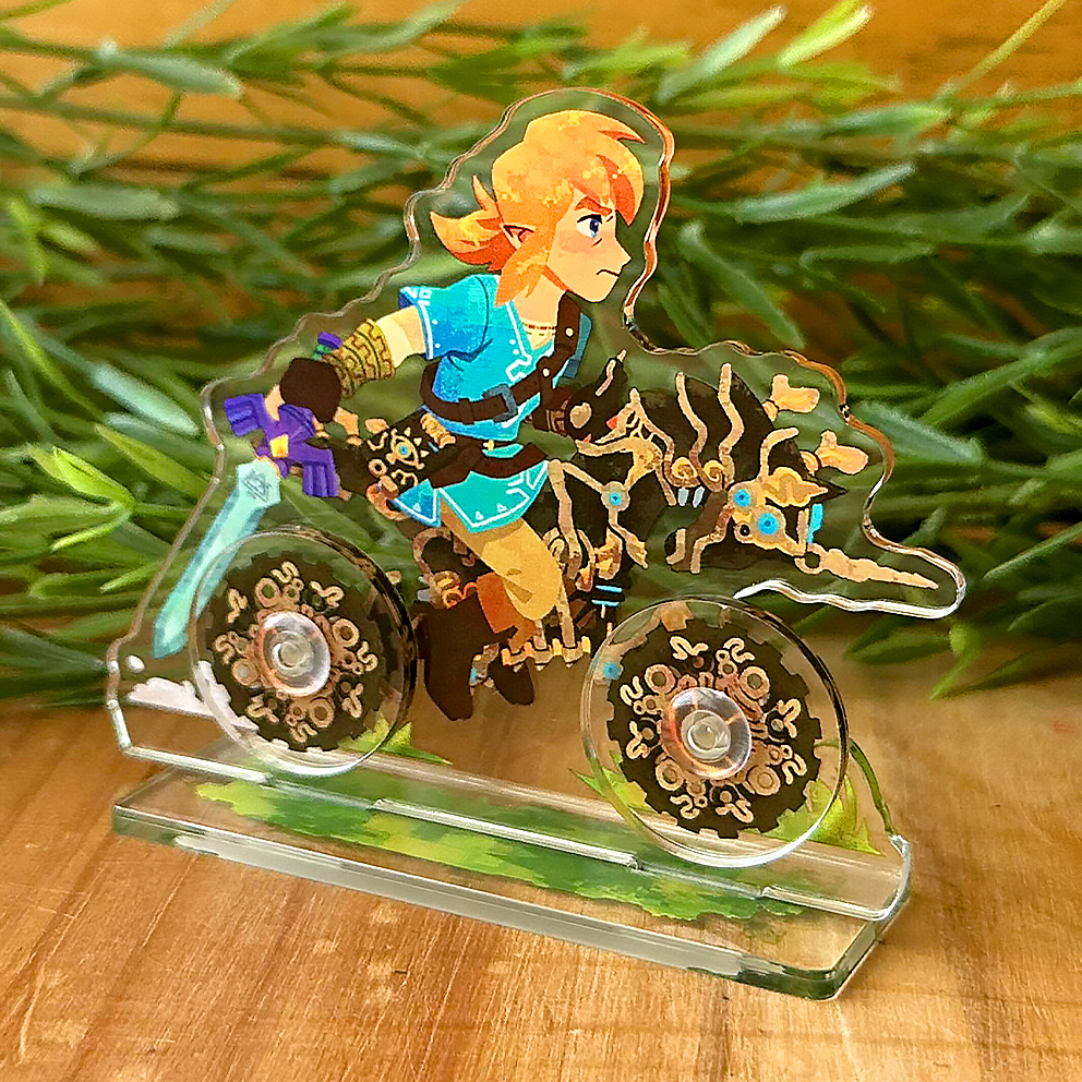 Legendary Bike Standee with Spinning Wheels