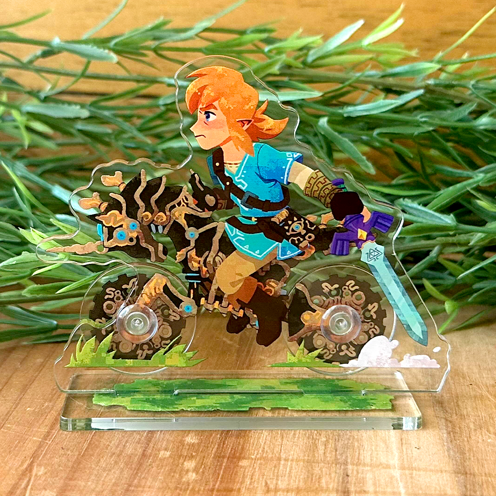Legendary Bike Standee with Spinning Wheels