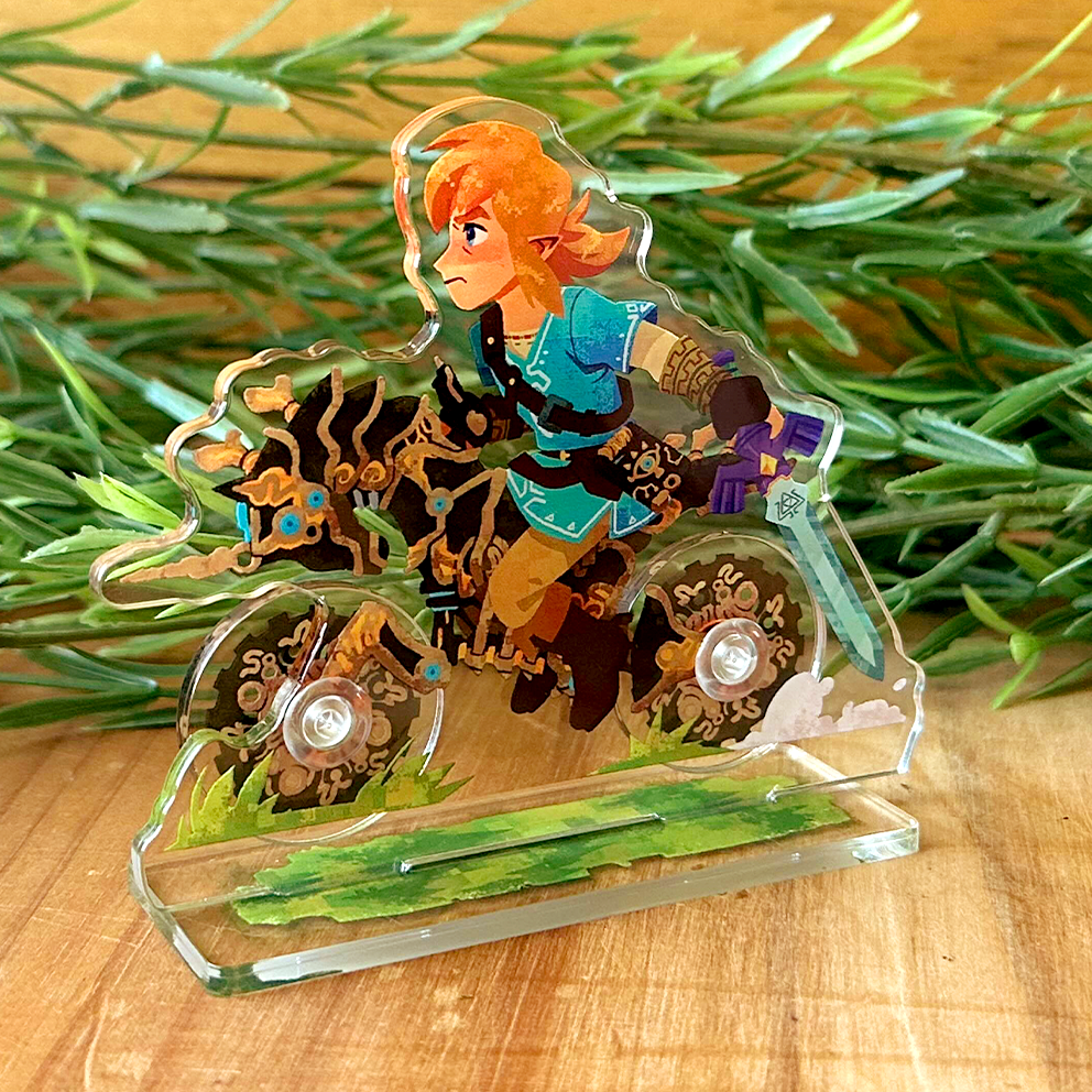 Legendary Bike Standee with Spinning Wheels