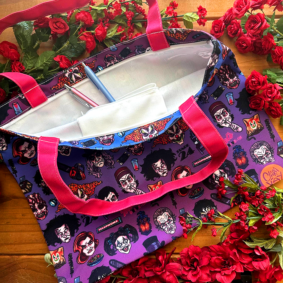 Icons of Horror Tote Bag