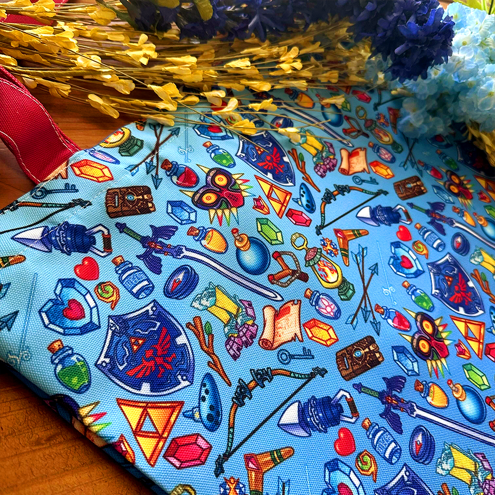 Bolsa de mano con artículos legendarios