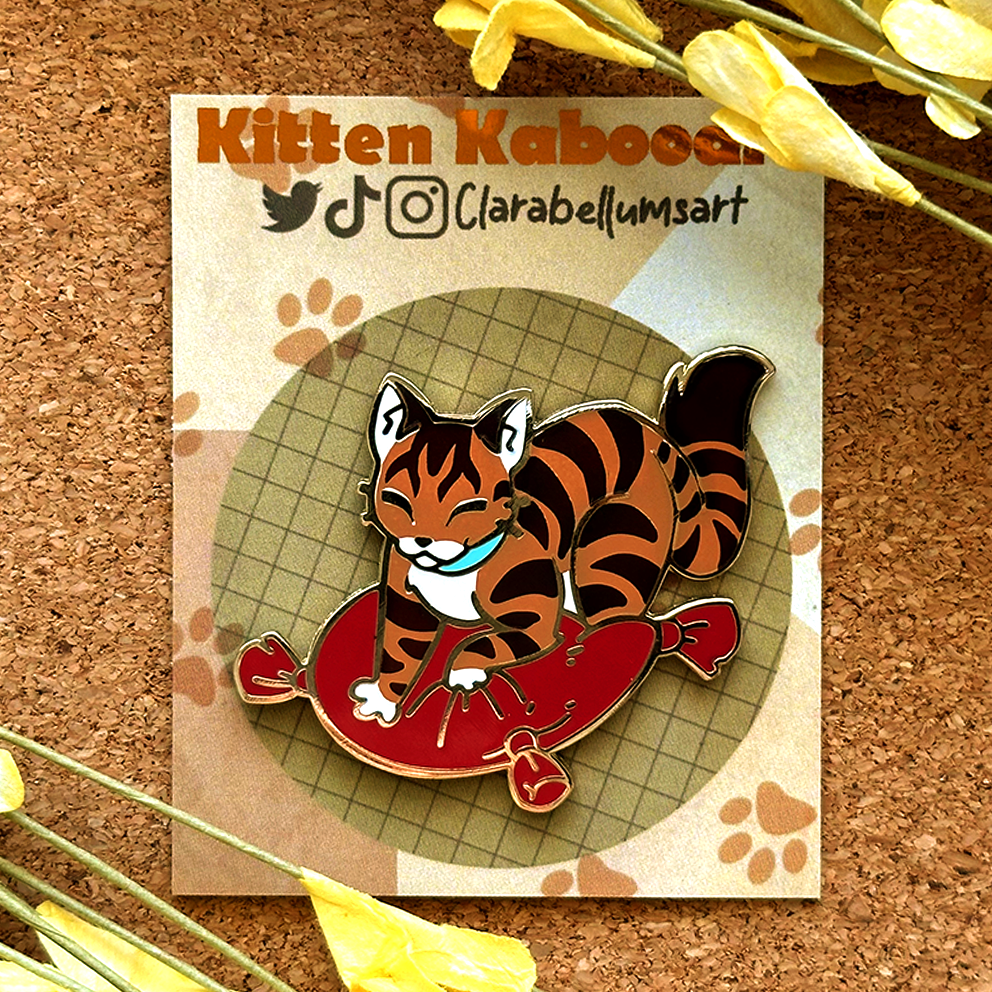 Pin de esmalte de gato de Biscuit Baker