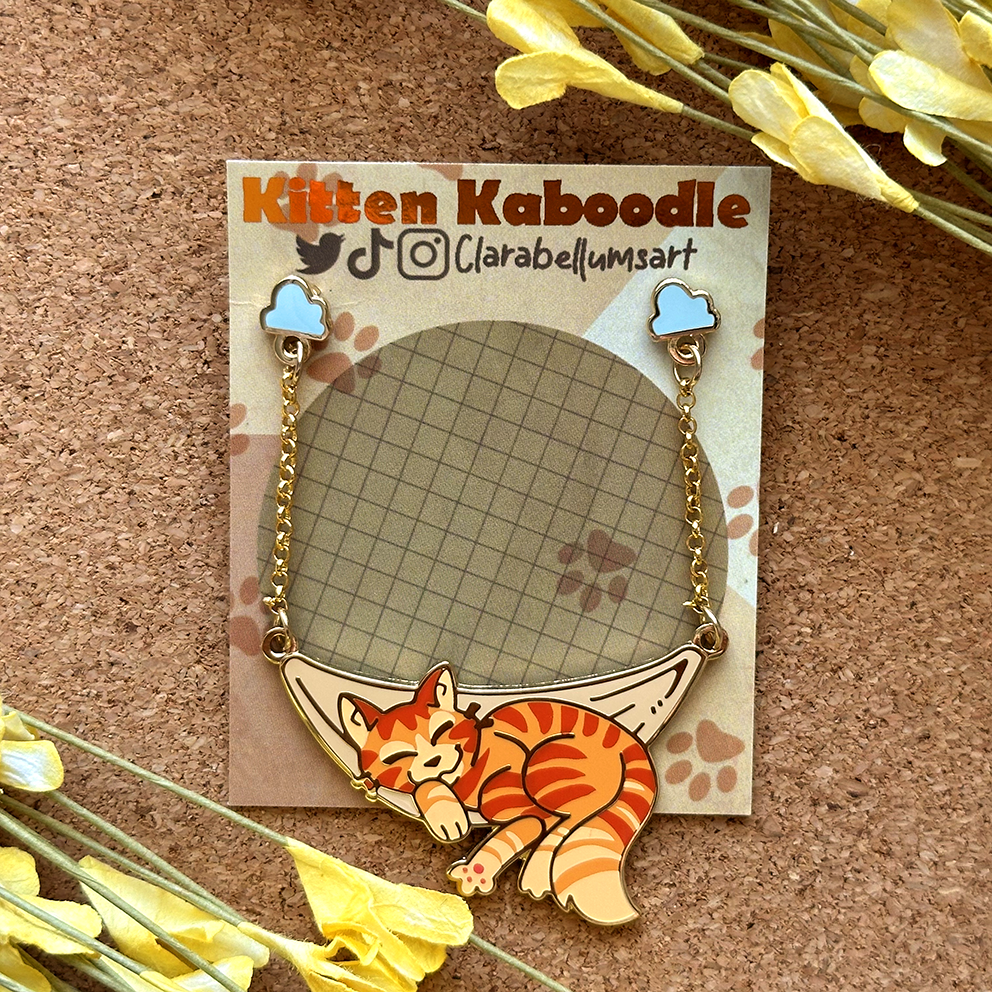 Pin de esmalte de gato gatito de Katnap