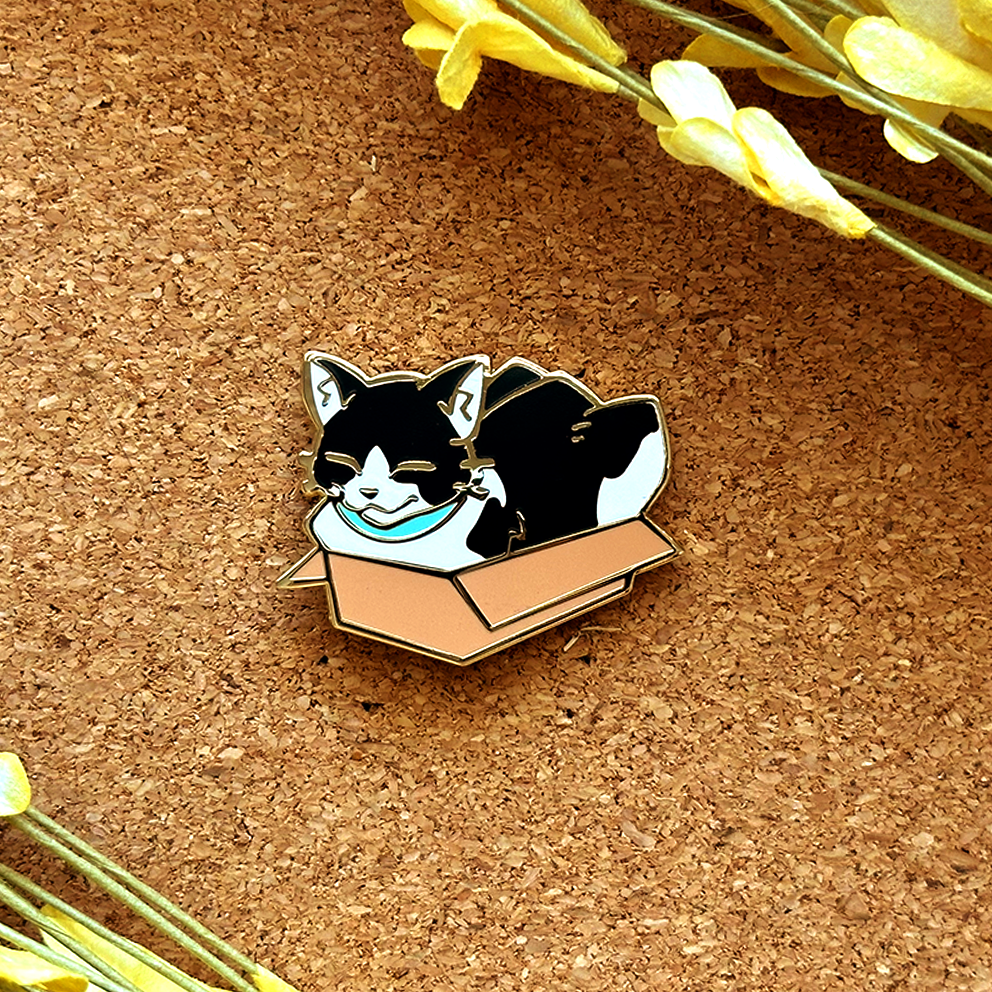 Pin de esmalte de gato perezoso