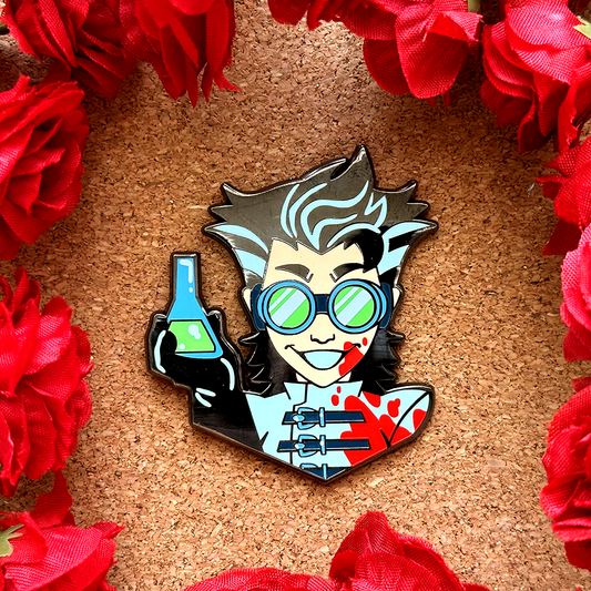 Pin de esmalte del científico loco