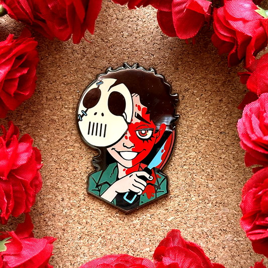 El pin de esmalte Slasher
