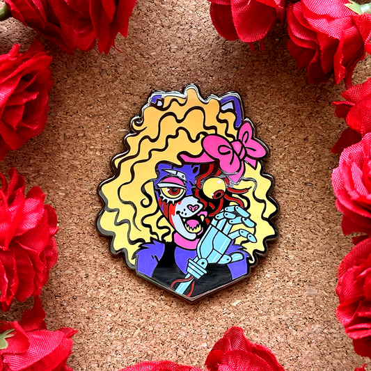 El pin de esmalte animatrónico