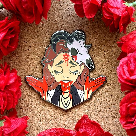 Pin de esmalte del líder del culto