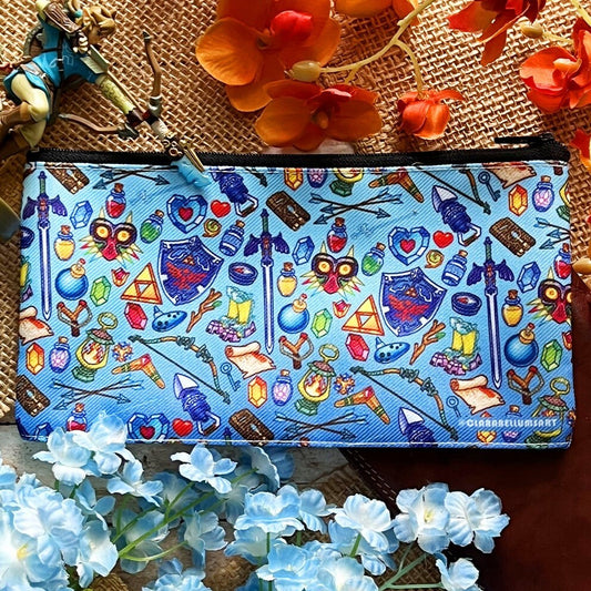 Estuche para lápices con artículos legendarios