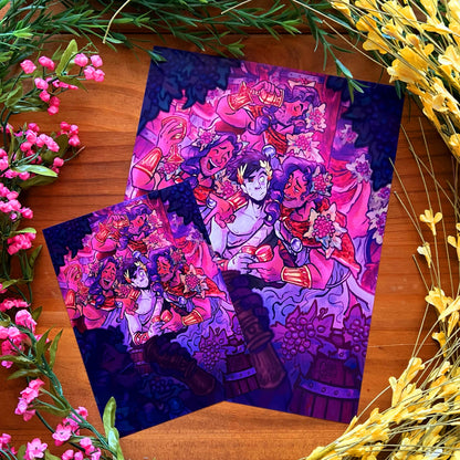 Una fiesta de Dionisio: Lámina artística de Hades