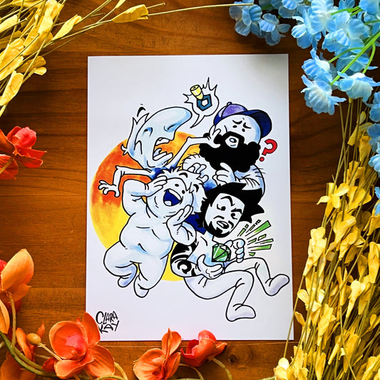 New Funny Boys Art Print