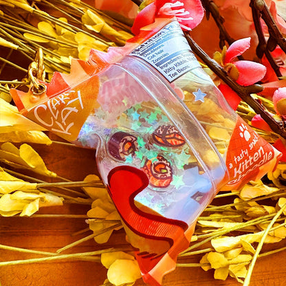 Bijou de sac de nourriture pour chat : Snackies au saumon