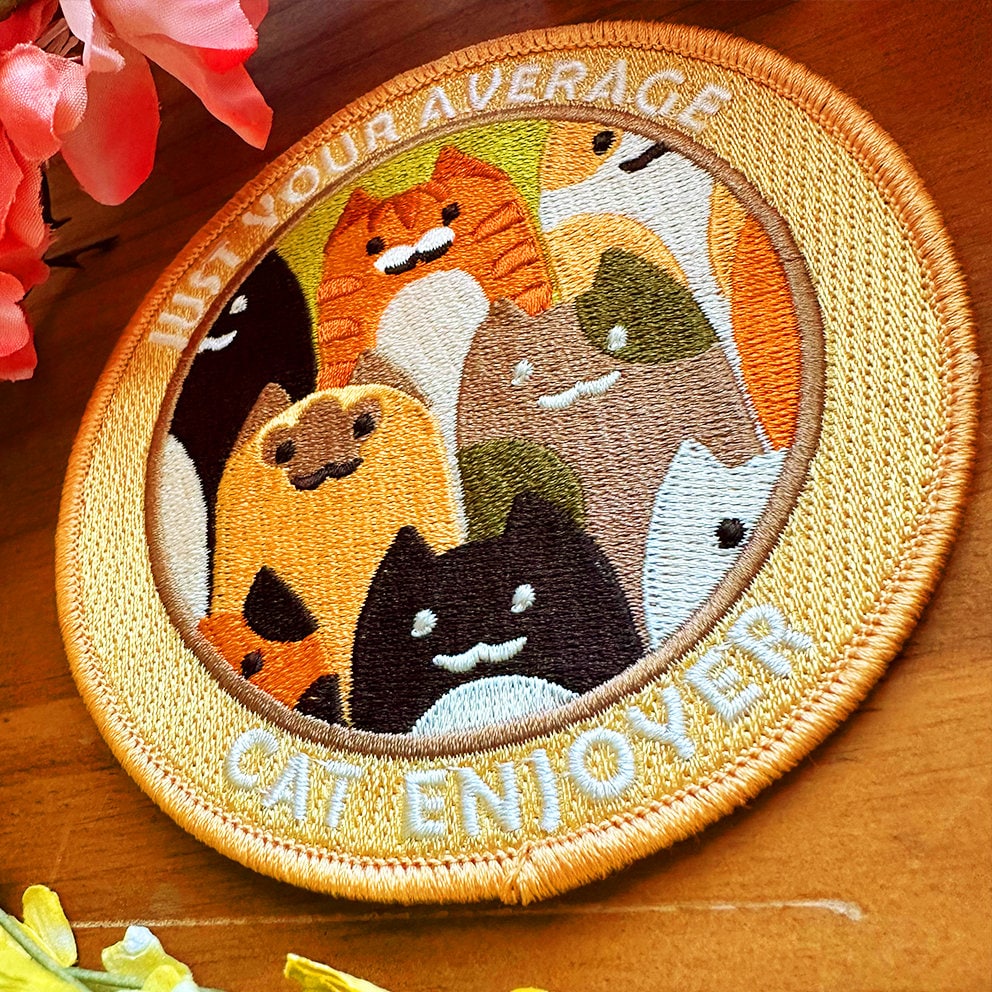 Kitten Kaboodle Embroidered Iron-On Patch
