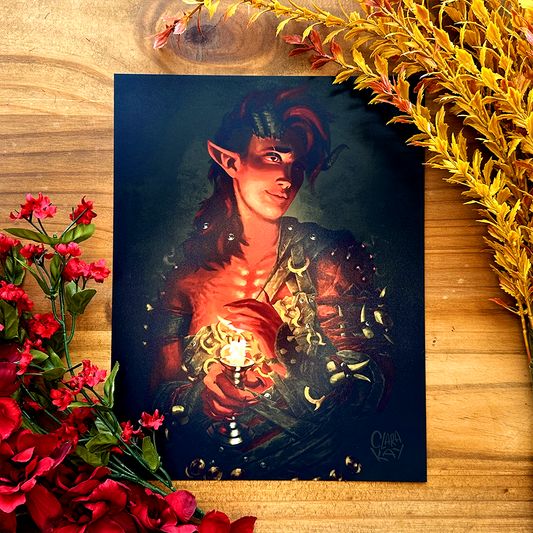 The Fiery Fiend Art Print