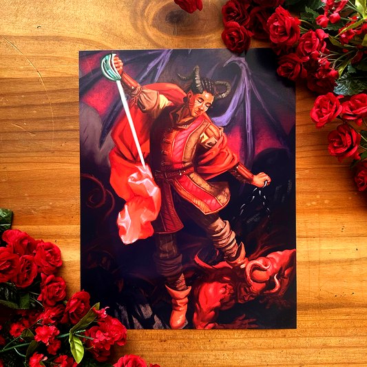 The Hero of Blades Art Print