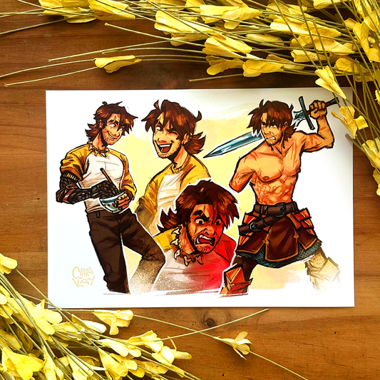 Original Character (Johnny) Design Art Print