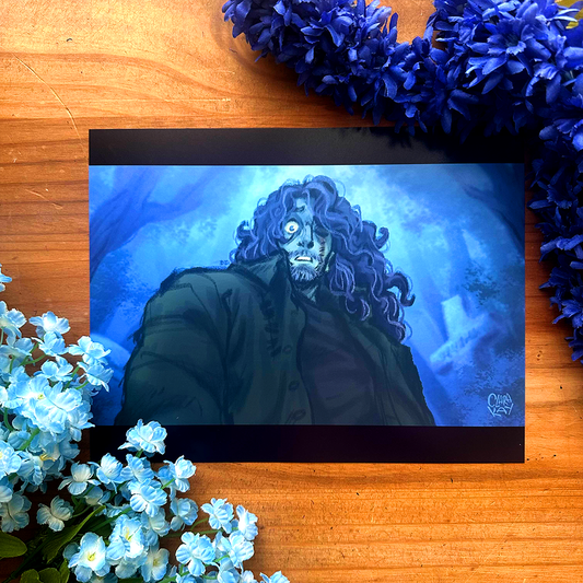 In the Graveyard Original Art Print