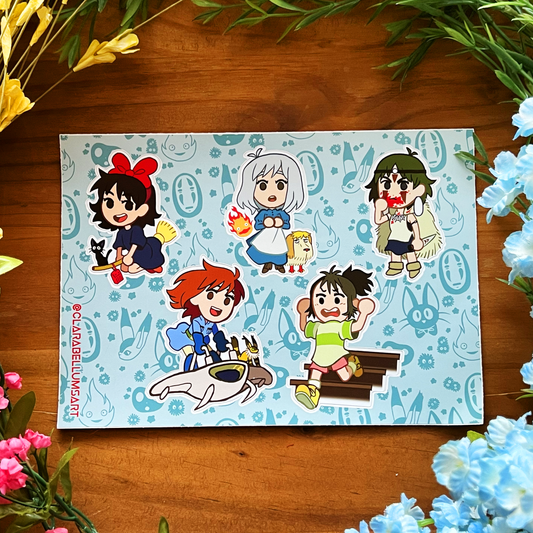 Anime Vinyl Sticker Sheet
