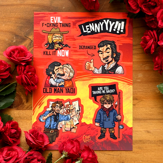 Cowboys Vinyl Sticker Sheet