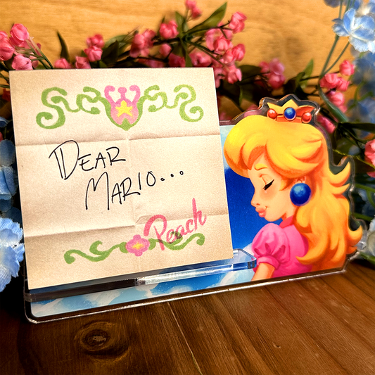 Peachy Princess Notepad Holder Standee