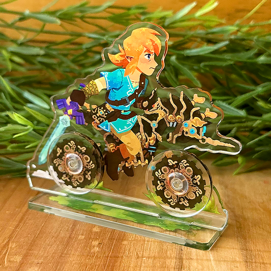 Legendary Bike Standee with Spinning Wheels
