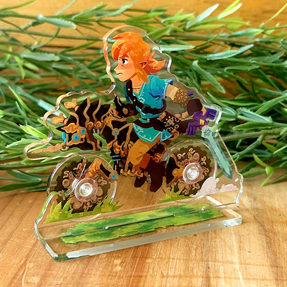 Legendary Bike Standee with Spinning Wheels