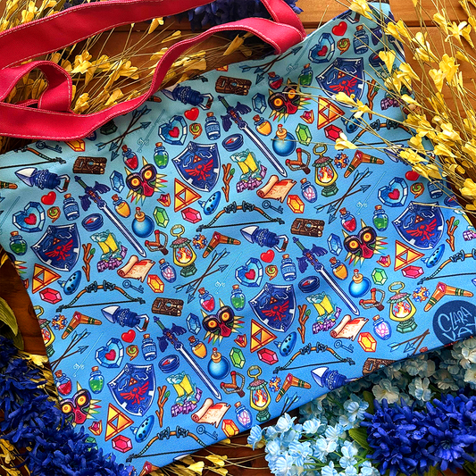 Bolsa de mano con artículos legendarios